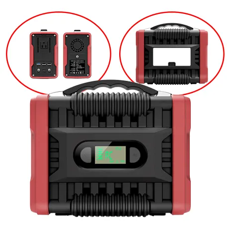 200w Output Rechargeable Bank Solar Power Portable Power Station with LED Torch for Car/Outdoor Travel