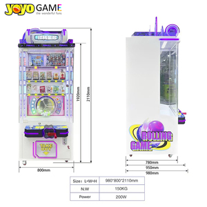 Machine à pinball <span class=keywords><strong>Lucky</strong></span> Ball, jeu de distribution de cadeaux à monnayeur pour 1 ou 2 joueurs, pour salles d'arcade et centres commerciaux, pour enfants, garantie 1 an - Product Image 2
