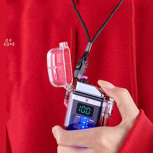 Encendedor <span class=keywords><strong>de</strong></span> Plasma eléctrico recargable sin llama, transparente, moderno, resistente al agua, tipo C, doble arco, con tiempos <span class=keywords><strong>de</strong></span> uso Visual - Product Image 6