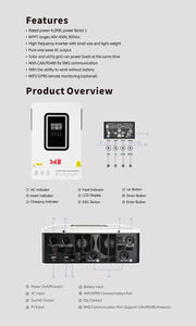 SKE 4.2KW 하이브리드 태양광 시스템 100A MPPT 태양광 컨트롤러 500V PV 충전 전압 4KW 24V 하이브리드 태양광 인버터 4.2KW - Product Image 6