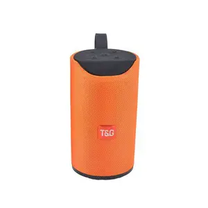 T&G most popular portable bt speaker TG113 outdoor wireless bass speaker with IPX4 fabric OEM gift horn&speaker