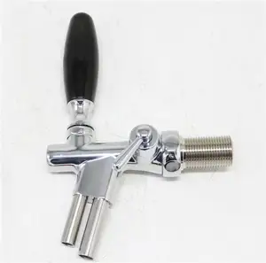 GB high quality double pipe foam reducing tunable beer brew faucet