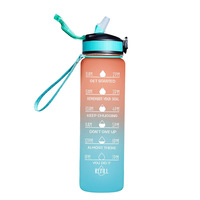 Botella Deportiva de Plástico Personalizada para Regalo de Navidad, Libre de BPA, a Prueba de Fugas, con Botón de Apertura, Correa, Fácil de Limpiar, para Adultos y Niños, con Serigrafía