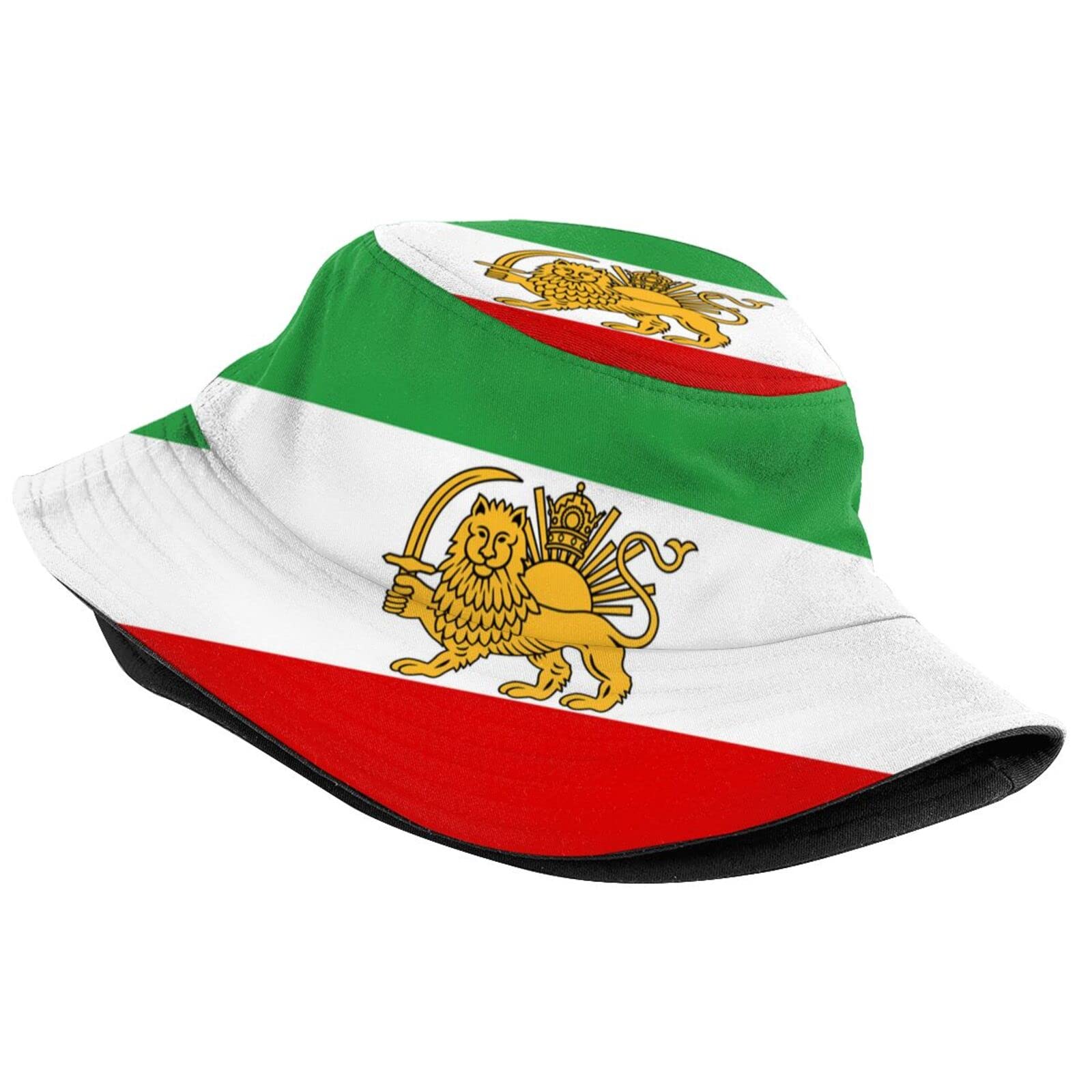 2 Stück Iran Flagge Hut – Atmungsaktiver Baseballcap Mit Gebogener Krempe, Löwen-Sonne Design