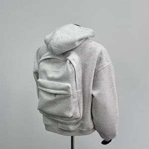 Vente en gros : Veste zippée à capuche pour homme, style cardigan, motif sac à dos 3D, de <span class=keywords><strong>marque</strong></span> tendance, décontractée, élégante, durable et polyvalente, pour l'hiver - Product Image 1