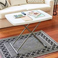 Expédition rapide Vente en gros bon prix petite table basse pliante en plastique doré à hauteur réglable table de bar