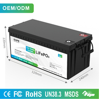 Batterie LiFePO4 5,12 kWh 12 V 400 Ah, remplacement de batterie au plomb-acide avec BMS intelligent, personnalisable