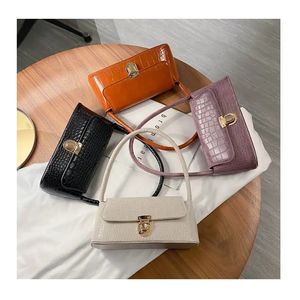 Bolsos de mensajero para mujer Bolsos de cuero PU Bolsos de noche para damas Cocodrilo Axila. Z0863 - Product Image 6