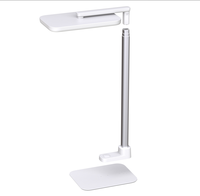 Lámpara de Mesa LED con Control Táctil Regulable en Intensidad, para Estudio, Altura Ajustable, Sensor de Movimiento, para Oficina/Estudio