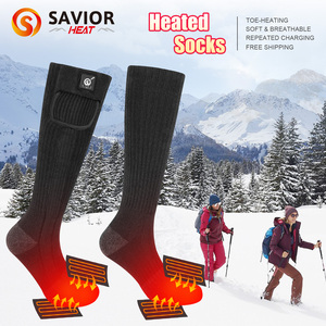 Chaussettes chauffantes légères, fines, chaudes, pour l'hiver, la <span class=keywords><strong>neige</strong></span>, l'extérieur, chauffage continu, protection thermique - Product Image 6