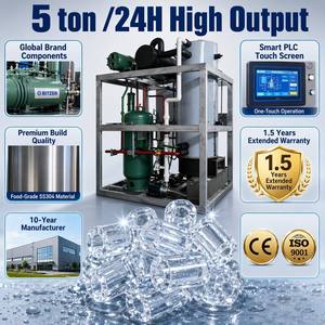 Máquina de Hielo en Tubo ROBIN de 3 y 5 Toneladas, 24H, 22mm, 29mm, 35mm, para Hacer Hielo Comestible en Tubo para Bares, Cadenas de Bebidas y Restaurantes - Product Image 2