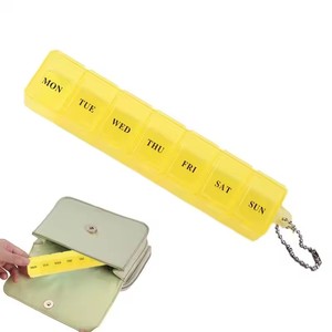 Nuevo Organizador Semanal de Pastillas Transparente y Portátil, Caja de Medicamentos para 7 Días con Separadores, para Viajes, Baño y Cocina - Product Image 6