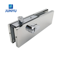 Serrure de bas de porte en acier inoxydable la plus vendue pour porte en verre sans cadre