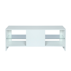 Hochglanz Led Light Tv c <span class=keywords><strong>Abinet</strong></span> mit zwei Schubladen TV-Ständer Moderne Luxus hochwertige Glas trennwände Bodens chränke - Product Image 2