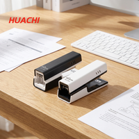 Agrafeuse de bureau manuelle en plastique HUACHI avec capacité de 24/6-80 agrafes et agrafes de taille 24/6