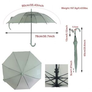 Parapluie droit de style campagnard à 6 baleines avec poignée en J, long, en fibre de verre, multifonction, pour enfants - Cadeaux publicitaires - Product Image 5