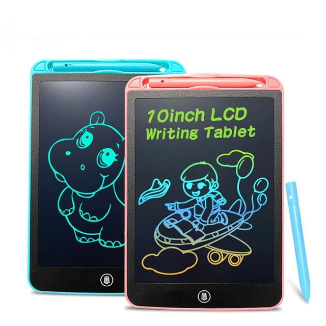 No Blue Light 10inch Colorful Drawing Pad Kids LCD Writing Tablet Doodle Board