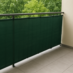 Vente directe usine – Voiles d'ombrage HDPE de haute qualité vert foncé rectangulaires tissées pour balcon/clôture, idéales pour l'ombrage de <span class=keywords><strong>jardin</strong></span> - Product Image 2
