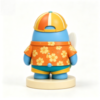 Boîte Mystère Personnalisable en PVC sur le thème du Surf, Figurine de Bureau Tendance et Jouable, Jouet Décoratif Mignon, Jouet Artistique 8,5 cm