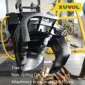 Cisaille à arbres Xuvol Max. Tête de coupe forestière de 400 mm pour machine à couper le bois, accessoire pour excavatrice de 10 à 15 tonnes - Product Image 1
