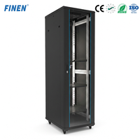 Armoire de serveur sur pied FINEN de 19'' à capacité élevée, en acier SPCC, certifiée CE ISO RoHS ODM
