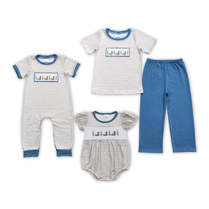 Abbigliamento Boutique per bambini set di abiti per bambini graziosi ricami di tacchino con anatra di cervo cappa abbigliamento per bambini autunno inverno per neonati - Product Image 5