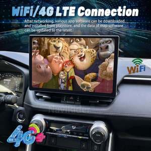 Radio Multimedia con Pantalla de Navegación Estéreo de 13.3 Pulgadas para Automóvil, Reproductor de Video Android para Toyota Rav4 RAV-4 2018 2019 2020, Carplay Inalámbrico - Product Image 4