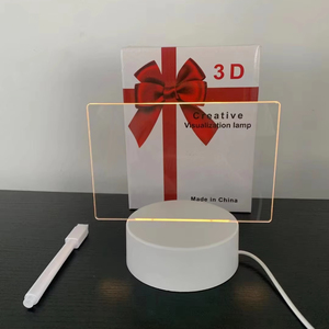 Tin nhắn Lưu ý Hội Đồng Quản trị sáng tạo 3D DIY Acrylic xóa được đánh dấu bút bàn cơ sở LED giáng sinh đèn Kid quà lưu niệm quà tặng trang trí nội thất ánh sáng ban đêm - Product Image 3