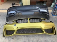 Utilisé pour M4 M3 F80 F82 Pare-chocs avant avec découpes pour phares antibrouillard Grille avant et assemblage