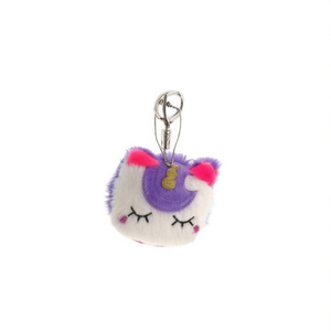 Llavero de peluche de unicornio de 12x10cm con espejo y soporte para monedas para mujeres y niñas - Product Image 2