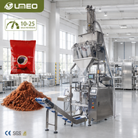 Machine d'emballage automatique à alimentation par le bas (VFFS) 100-2000g pour poudre de lait, poudre de protéines, poudre de céréales, poudre fine, emballage en sachet