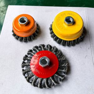 Metal Polishing <b>Wire</b> <b>Brush</b> Wheel Cup Hardware Tools Carbon Steel Twisted Round Steel <b>Wire</b> Cup <b>Brush</b> - Product Image 6