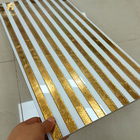 300*600mm Spiegel 3d Wohnkultur Weiß und Gold Gambia Backs plash Küche Toilette Azulejos Badezimmer Fliesen Wände und Böden
