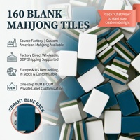 Tuiles de Mahjong Américaines Jaunes de Luxe 2026, 160 Pièces |   Ensemble de Mahjongg de style Pippa en acrylique à 4 couches pour cadeau et décoration intérieure