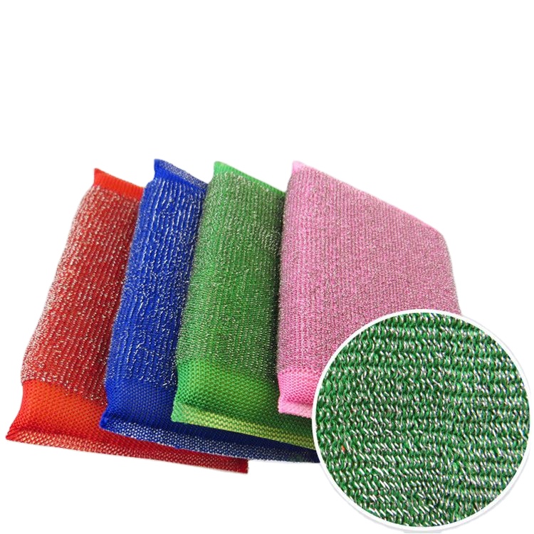 Высококачественная Бытовая многофункциональная металлическая сетчатая губка, кухонная Чистящая посуда без царапин