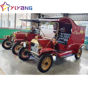 รถเที่ยวชมเมืองสไตล์วินเทจ รุ่นโอลด์เรโทรสตรีท ความเร็วต่ำ แบตเตอรี่ 72V 4-17 ที่นั่ง ระบบไฮดรอลิกแบบสองวงจร - Product Image 3