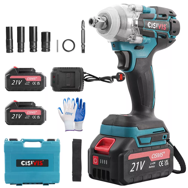 Genuine Impact Brushless Torque Ratcheting Wrenches Cordless Ratchet 12V Wheel Electric Wrench 3/8