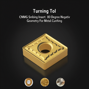 เม็ดมีดกลึง CNMG Sm แบบมุมลบ 80 องศา สำหรับการตัดโลหะ - Product Image 3