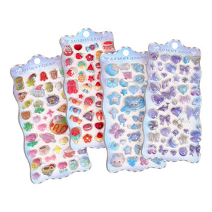 Pegatinas 3D en relieve con forma de corazón, impermeables, para niñas, para diario, decorativas, para bricolaje. - Product Image 3