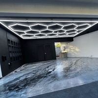 HanYin panel lampu garasi lampu segi enam ramah kompak untuk ruang tunggu