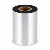 Ruban industriel durable en cire-résine 110 mm 300 m pour transfert thermique HP pour imprimantes d'étiquettes matricielles, haute clarté et noirceur