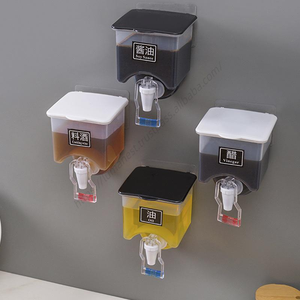 Dispensador de Aceite y Vinagre de Plástico para Cocina, Montado en la Pared, Tipo Push, Venta al Por Mayor - Product Image 1