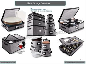 Caja de Almacenamiento de Tazas Plegable y Dividida de Tela <span class=keywords><strong>con</strong></span> Cierre, Resistente, para Armario de Cocina, para Tazas y Vasos - Product Image 4