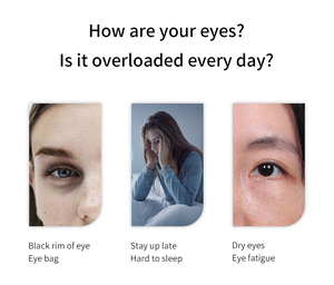 Massageador de Olhos Elétrico Inteligente com Vibração Musical Visível, Certificado CE ROHS, Novo Design 2024, OEM, Aquecimento, Bateria de 1000mAh - Product Image 2