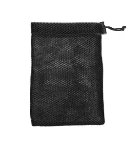 प्रमोशन उपहारों के लिए जिपर सील के साथ कस्टम पर्यावरण अनुकूल पुन: प्रयोज्य पॉलिएस्टर मेष बैग ड्रॉस्ट्रिंग
