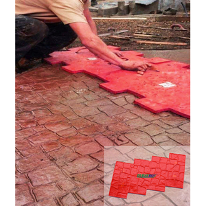 Tapis de gaufrage en béton à texture de pierre - Impression en relief en polyuréthane pour projets de ciment DIY - Antiadhésif, facile à nettoyer - Product Image 5