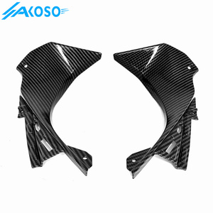 AKOSO 3K fibra de carbono seca motocicleta tablero frontal superior cubierta de aire carenado para <span class=keywords><strong>Kawasaki</strong></span> <span class=keywords><strong>Ninja</strong></span> 2019 <span class=keywords><strong>2020</strong></span> 2021 2022 2023 2024 - Product Image 6