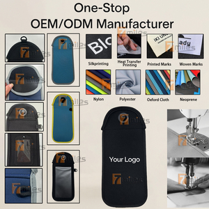 Neoprene Magnetic Locking Mobile Pouch RFID Locker Hidden Pin Lockable Smart <strong>Phone</strong> Security <strong>Bag</strong> for High School Students Meeting - Product Image 2