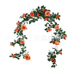 Guirlandes de roses artificielles Ita en soie rose pour décoration de mariage 87 - Bouquet origine Chine - Product Image 5