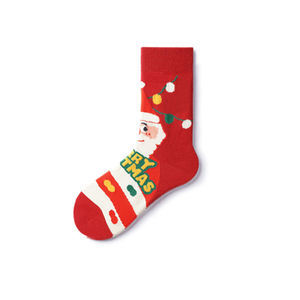 Chaussettes de Noël personnalisées en coton pour adultes, chaussettes de sport pour femmes, lot de chaussettes en gros, idée cadeau, chaussettes de Noël sportives, chaussettes de sport - Product Image 5